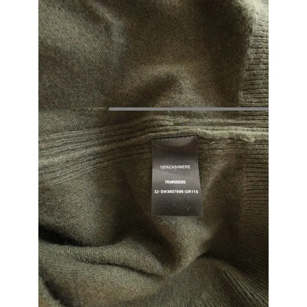 Todd Snyder New York 100% Cashmere V-Neck Sweater Olive Green Men’s Size M